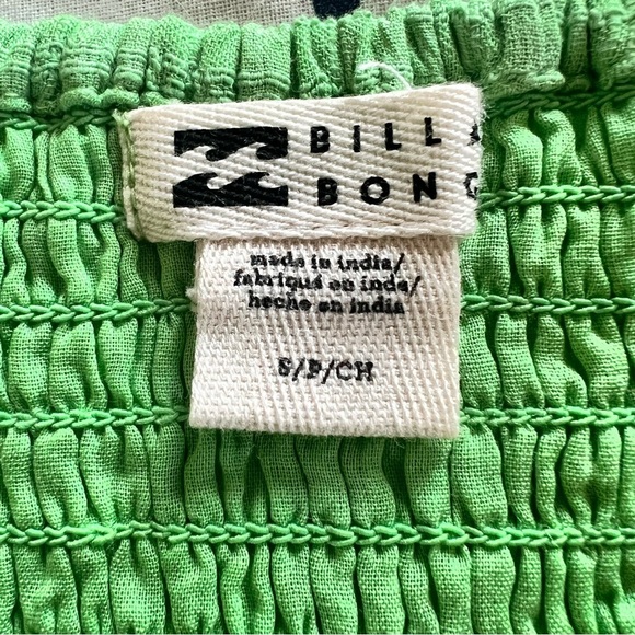 NWOT BILLABONG LADIES DE LA SOL DRESS in apple green Size Small - Picture 2 of 7